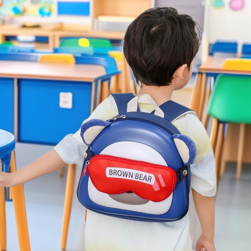 2025 oso creativo de dibujos animados mochila infantil divertida mochila de jardín de infantes de 3 a 6 años mochila pequeña