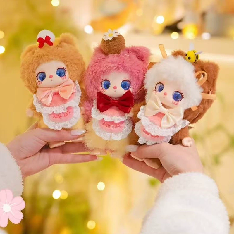 Милый десертный игрушечный плюшевый питомец, котёнок