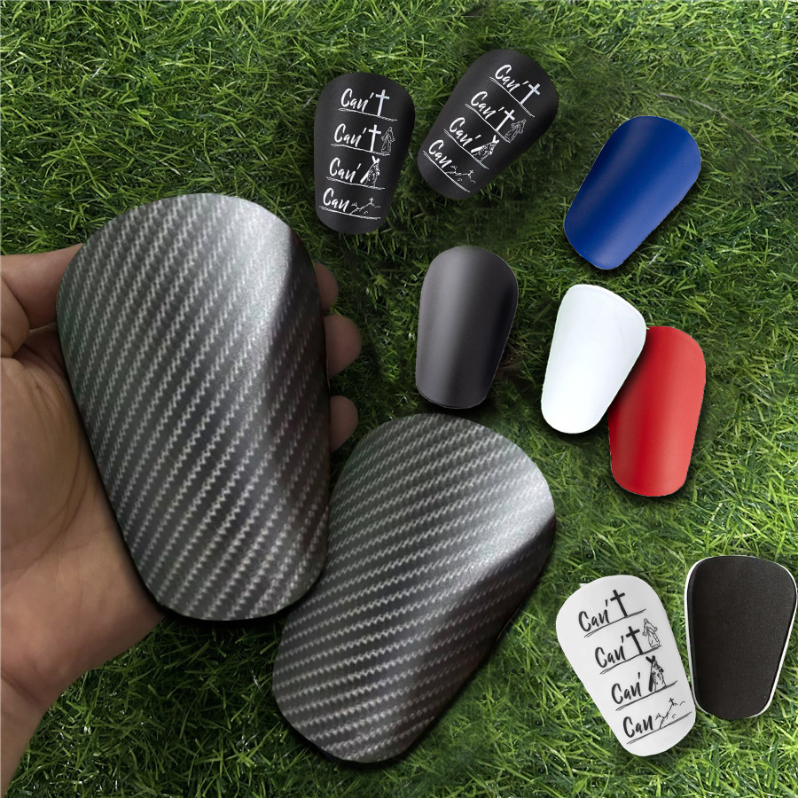 Thickened Mini Football Shin Guards, Carbon Fiber-Like, for Children and Adults, Anti-Fall Master Sports Protective Gear