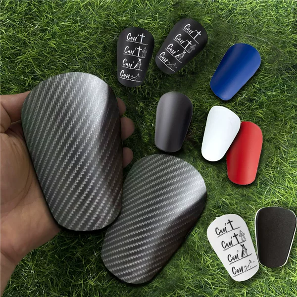 Thickened Mini Football Shin Guards, Carbon Fiber-Like, for Children and Adults, Anti-Fall Master Sports Protective Gear