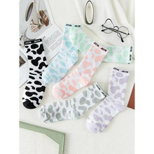 V 13495 Cow Print Socks ��ţ����ͲŮ���ӿ羳��ó��������