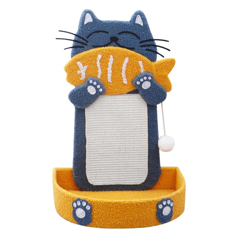 Tablero del rasguño del gato nido sin caspa tablero del rasguño del cisne del gato nido integrado juguete del gato garra de pulido anti-rasguño del gato suministros del gato del rasguño
