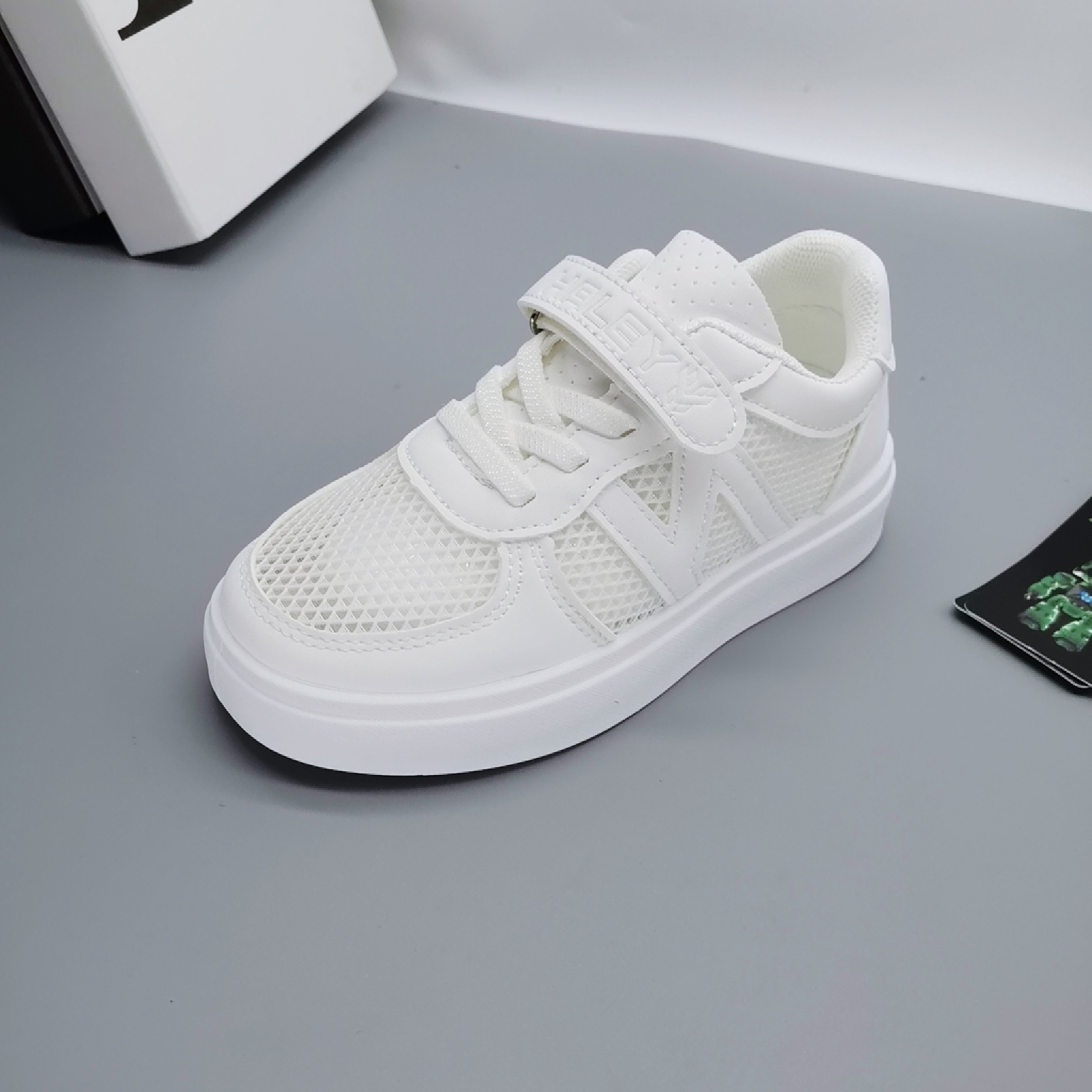 6 de junio niños zapatos blancos zapatos de campus para niños zapatos blancos zapatos deportivos niñas zapatos transpirables botones zapatos de tablero
