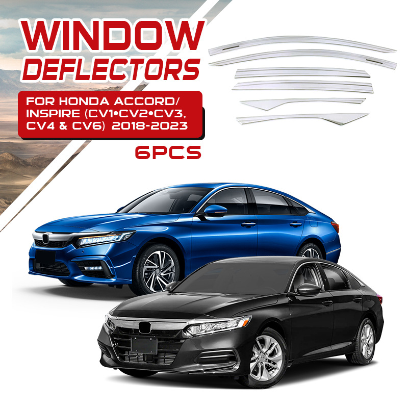 Aplicable al protector de lluvia Accord, protector de lluvia Yingshipai, protector de lluvia Honda Accord Window Deflectors