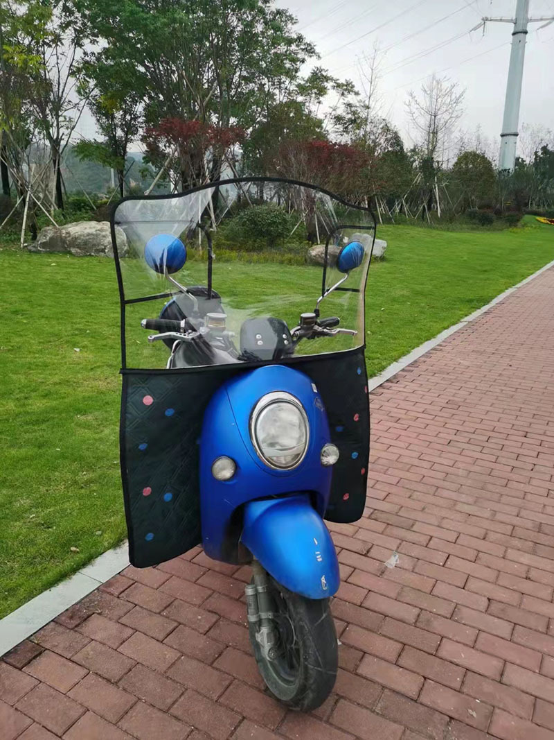 Electric Vehicle Windshield Transparent Rain-proof Cold-proof Winter Battery Car Motorcycle Windshield Artifact Heightened Windshield