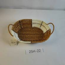 藤编小吃蓝零食筐道具长方形火锅瓜子食碟包子蔬菜ktvins储物收纳