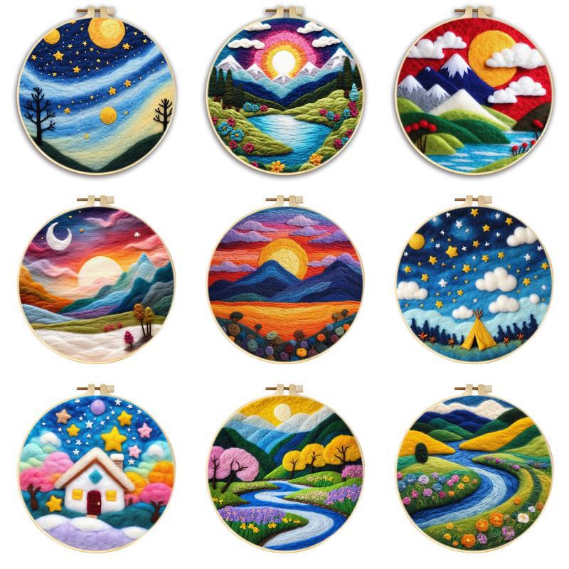 Wool Felt DIY Craft Kit Temu Decorative Painting Stress Relief Ornament Home Leisure Style Wool Felt DIY Craft Kit Temu Decorative Painting Stress Relief Ornament Home Leisure Style