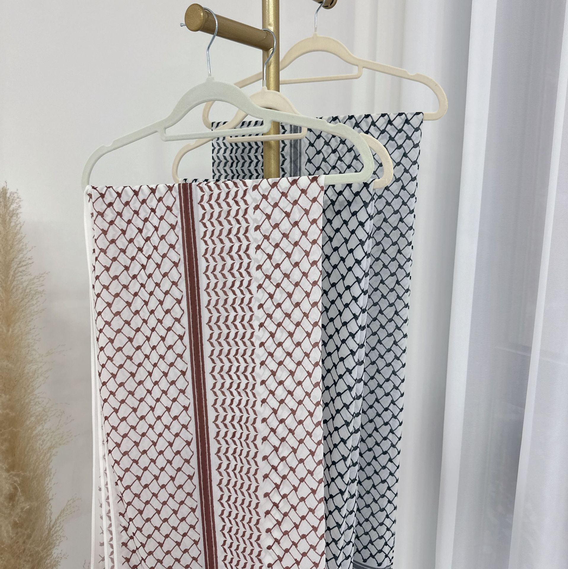 Nuovo foulard in chiffon stampato foulard arabo foulard_voghion.com