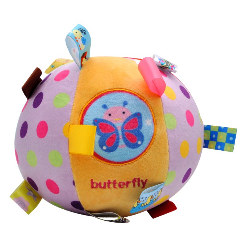 Newborn Early Education Grasping Training Baby Plush Rattle Hand Grab Ball Baby Toy CPC CE EN