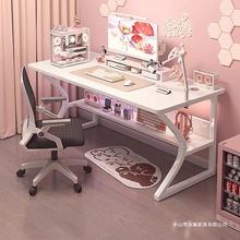 电脑桌台式家用电竞桌卧室加厚粗桌子工作台书桌学生学习桌办公桌