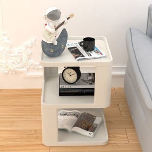 Light Luxury Iron Bedside Table Modern Minimalist Bedroom Side Table Storage Rack Small Apartment Bedside Table Small Table