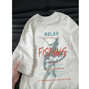 Overseas Order Surplus ~ Label-Cut Withdrawal Foreign Trade American-Style Trendy Short-Sleeve T-Shirt for Men and Women, Loose and Versatile Half-Sleeve for Summer