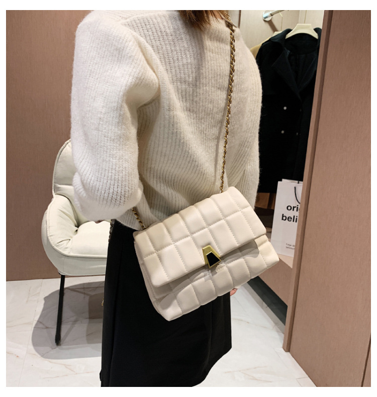 Korean Embroidery Thread Bag 2021 New Autumn Texture Chain Messenger Female Bag Wholesale display picture 1