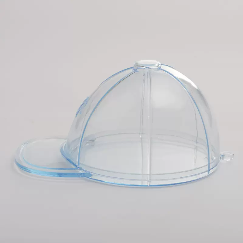 透明圆形棒球帽塑料盒婚庆用品结婚伴手礼回礼喜糖盒卡通糖果盒