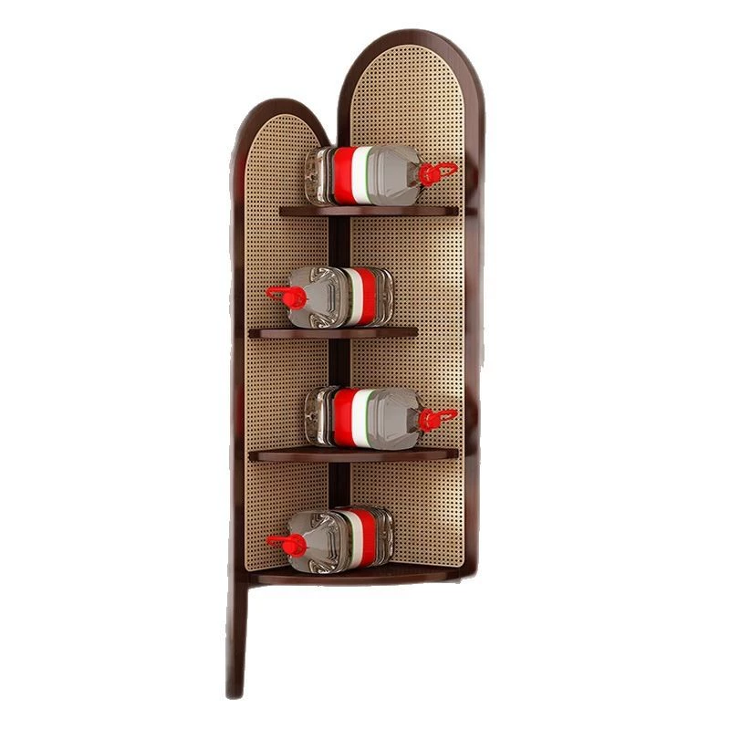 Угловая полка (Ratile Bol) из цельного дерева, напольная прибитая к потолку угловая тумба, 3–6 ярусов