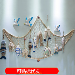 卸売りの地中海の木製の魚の串の壁は古い海洋のシリーズの装飾品をします。