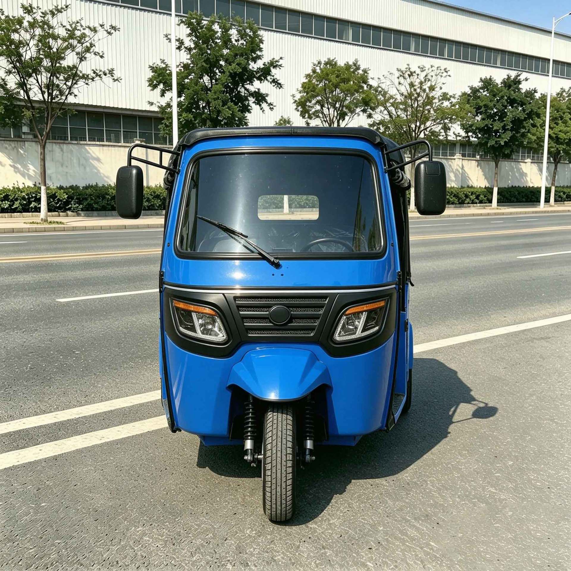 Popular Model Dudu Passenger Tricycle with 6 Seats, Tuktuk, African Tricycle with Canopy, Foreign Passenger Transport Quality