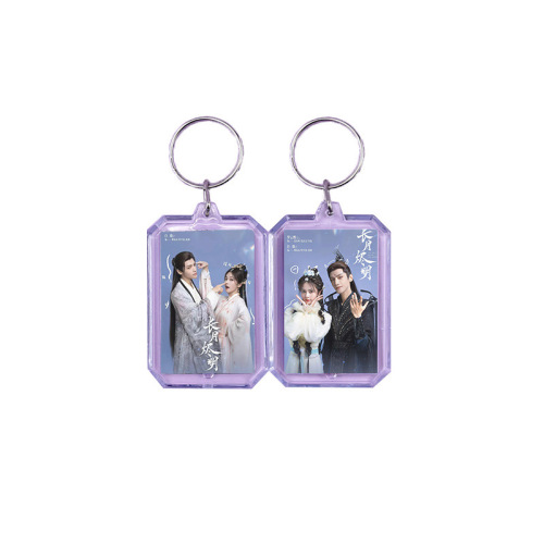 Chang Yue Jin Ming Luo Yunxi, Dan Tai Jin Bai Lu, Li Su Su Dual-Sided Photo Acrylic Keychain Bag Pendant Ring