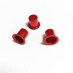 Anodized wine red Xiaoping edge tea candle holder atmosphere crafts candle Cup base metal candle holder