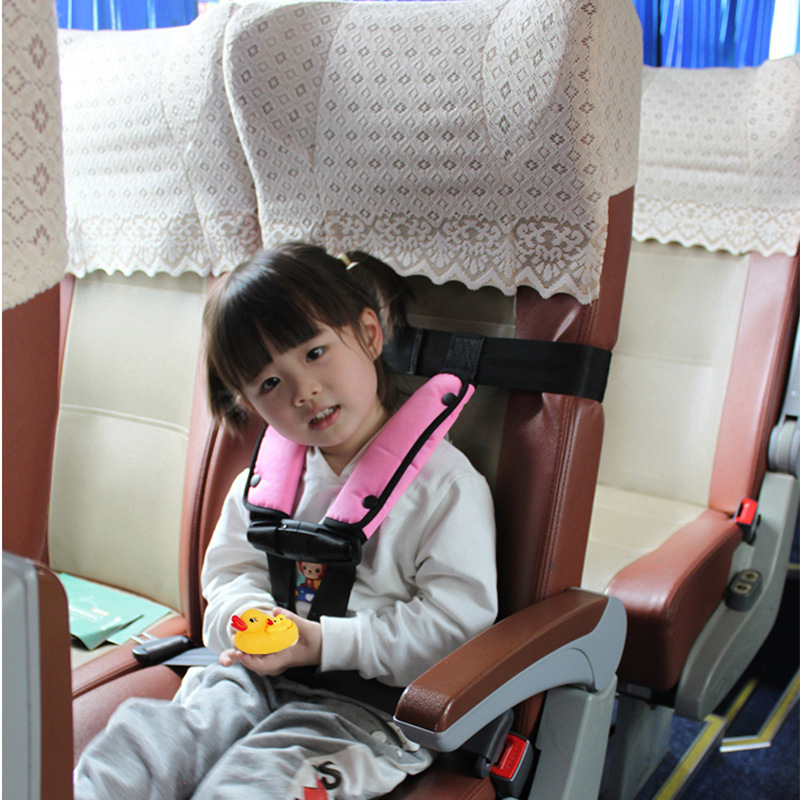 Cute Champion Cross-Border Car Bus School Bus Airplane Baby Safety Belt Portable Children's Travel Vest Car Seat Harness