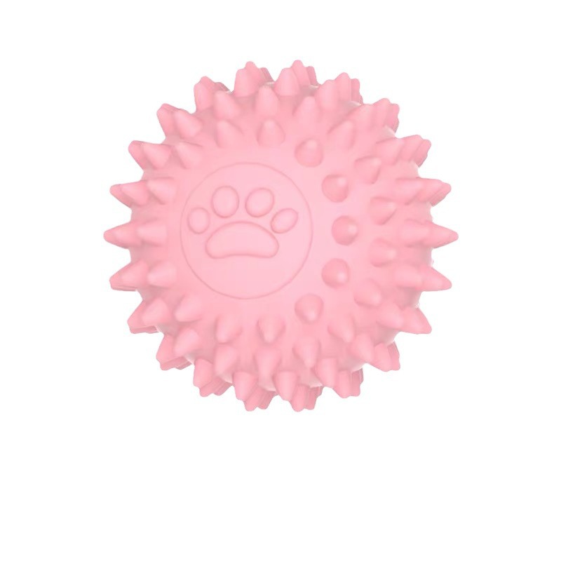 Juguetes para perros TPR macaron bolas de espinada resistentes a la mordida pegamento de dientes Teddy Corky limpiador bolas de espinada para mascotas image 6