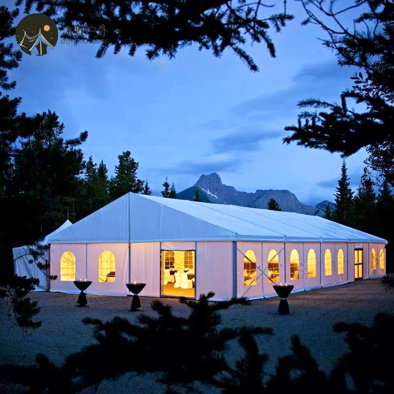 Muye exhibición al aire libre gran cabina de aleación de aluminio boda banquete de almacenamiento cabina de eventos de celebración tienda de boda