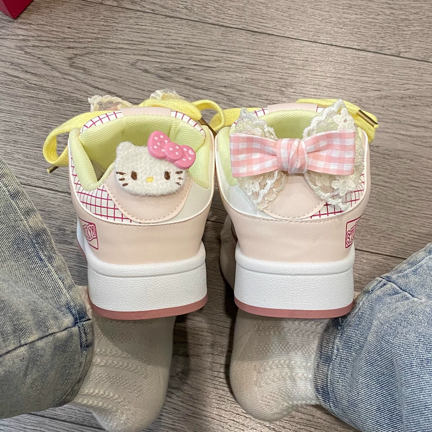 Niche original Kitty ugly cute bread shoes for women 2025 new spring student casual thick sole cute white shoes