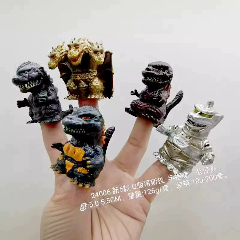 5 пальцев Годзилла ручной палец игры Q версия динозавра монстр торт украшения автомобиля
