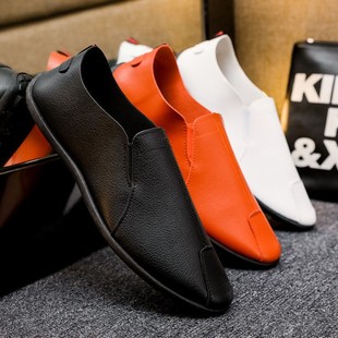 New Men's Casual Doug Shoes Soft-soled Lazy Shoes One-foot Den Set-foot Single-layer Shoes Tassel Fashionable All-match Men's Shoes