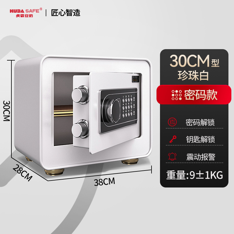 b 업그레이드 30cm 펄화이트 - 전자비밀번호 + 키(이중보험)