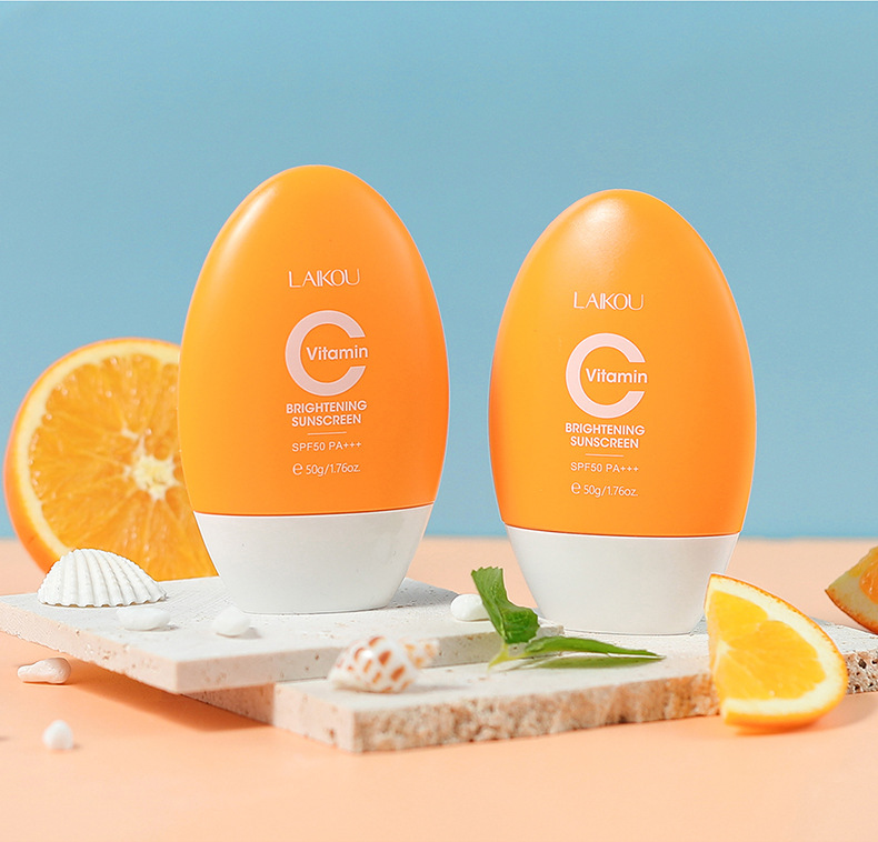 LAIKOU Vitamin C sunscreen Cream 50g from the manufacturer's supply brightening skin tone and moisturizing undefined