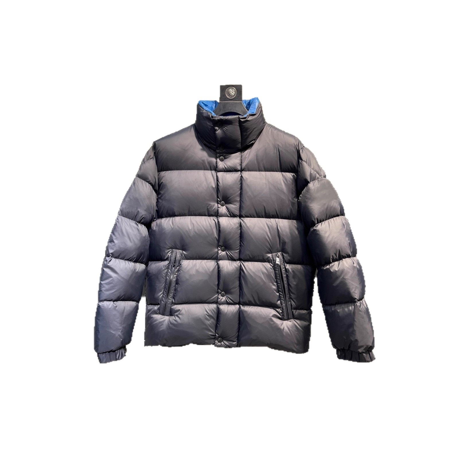2025 Winter New Montgomery Yellow Label Stand Collar Thick Down Jacket, Unisex Warm White Goose Down Coat