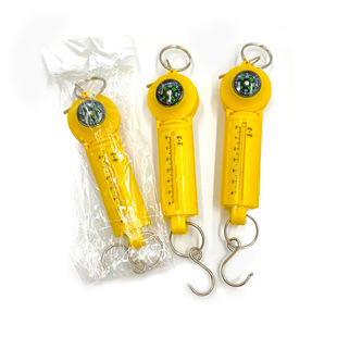 Student Compass Toy Small Portable Pocket Scale Household Vegetable Buying Portable Scale Spring Hook Weighing 6kg Tape Measure Scale