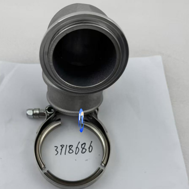 3918686 Dongfeng Cummins Engine Qsb6.7 Charger Intake Pipe Aluminum Pipe Elbow 3918685