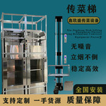 传菜电梯酒店饭店上菜曳引机升降机餐梯食梯杂物升降台上下楼导轨