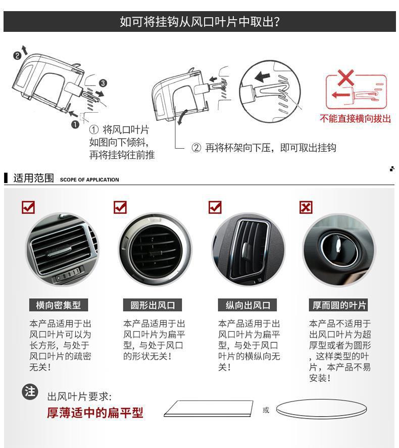 Japanese Yac Car Cup Holder Air Vent Ashtray Holder Tea Cup Water Bottle Mount Car Modification