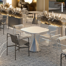 酒吧咖啡厅外摆商用休闲区桌椅网红工业风现代复古户外酒馆桌椅