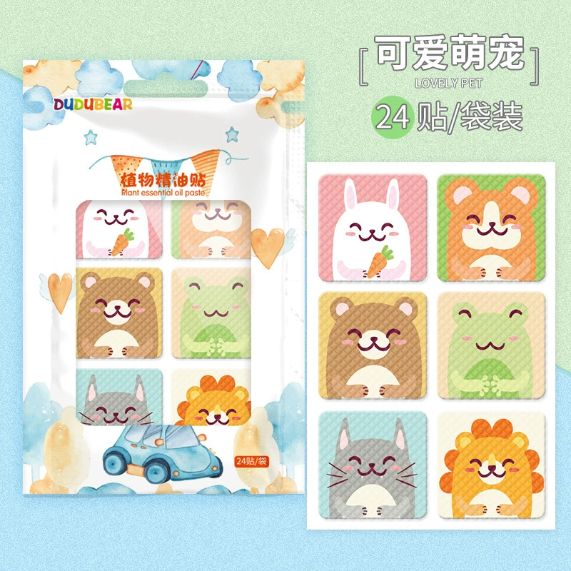 Мультяшный пластырь от комаров для младенцев, детей и взрослых, незаменимый инструмент для активного отдыха, портативный пластырь с эфирными маслами для студентов