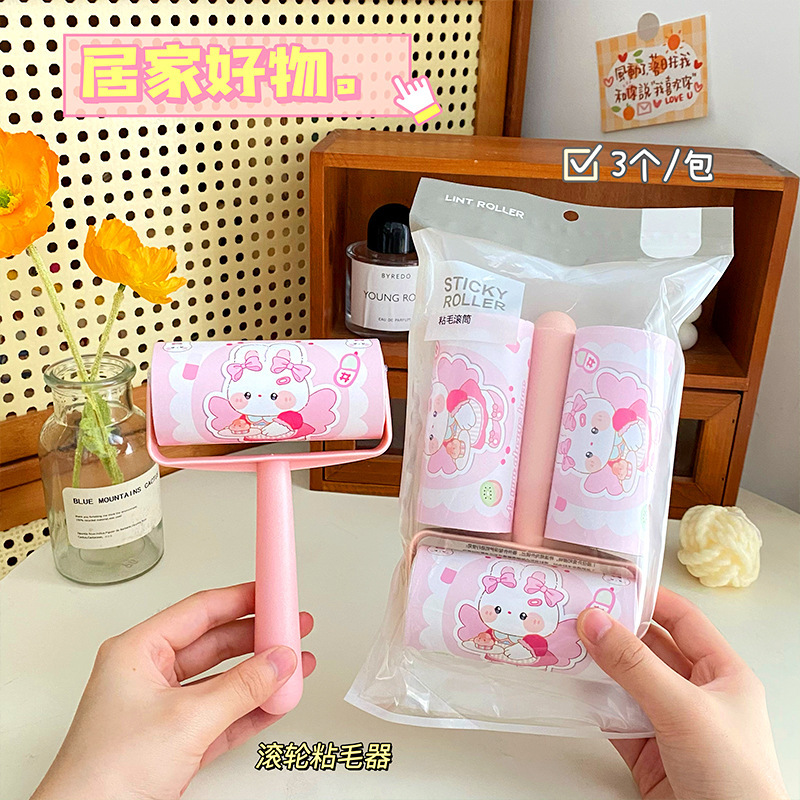 新型アニメ粘毛器セットローラー引き裂き式冬服除毛ローラーペット粘毛神器卸売り|undefined