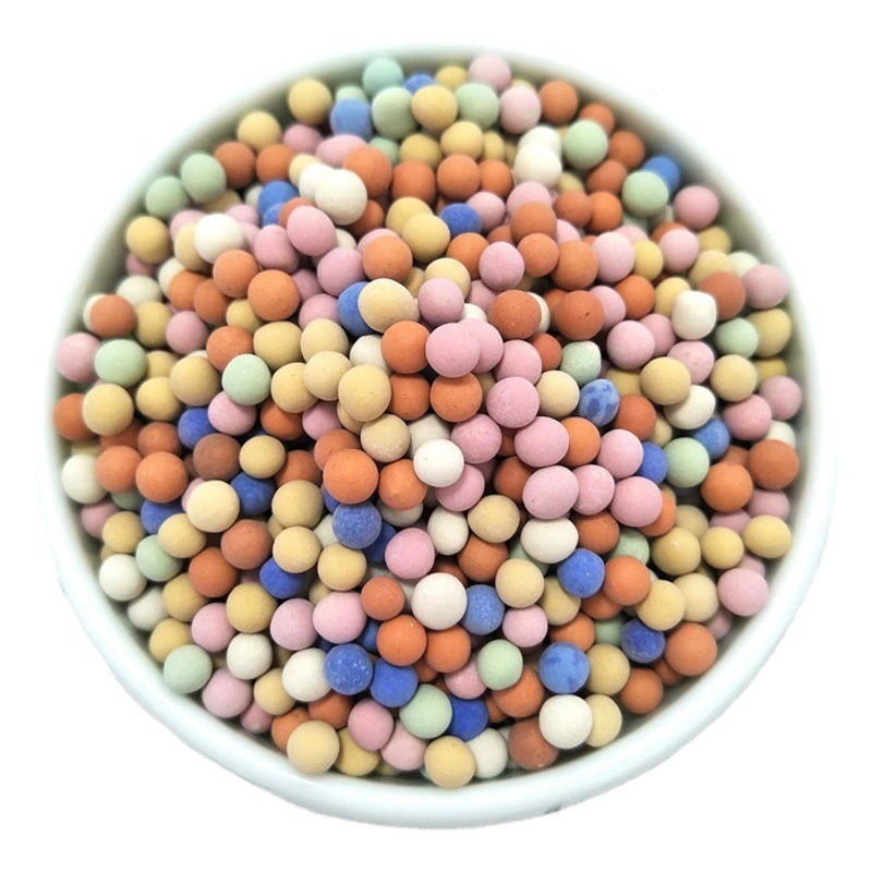 Красочный керамзит оптом Мясистое растение в горшке мощение Красочный керамзитовый шар Гидропонный декоративный дно аквариума Песок Майфанитовый шар