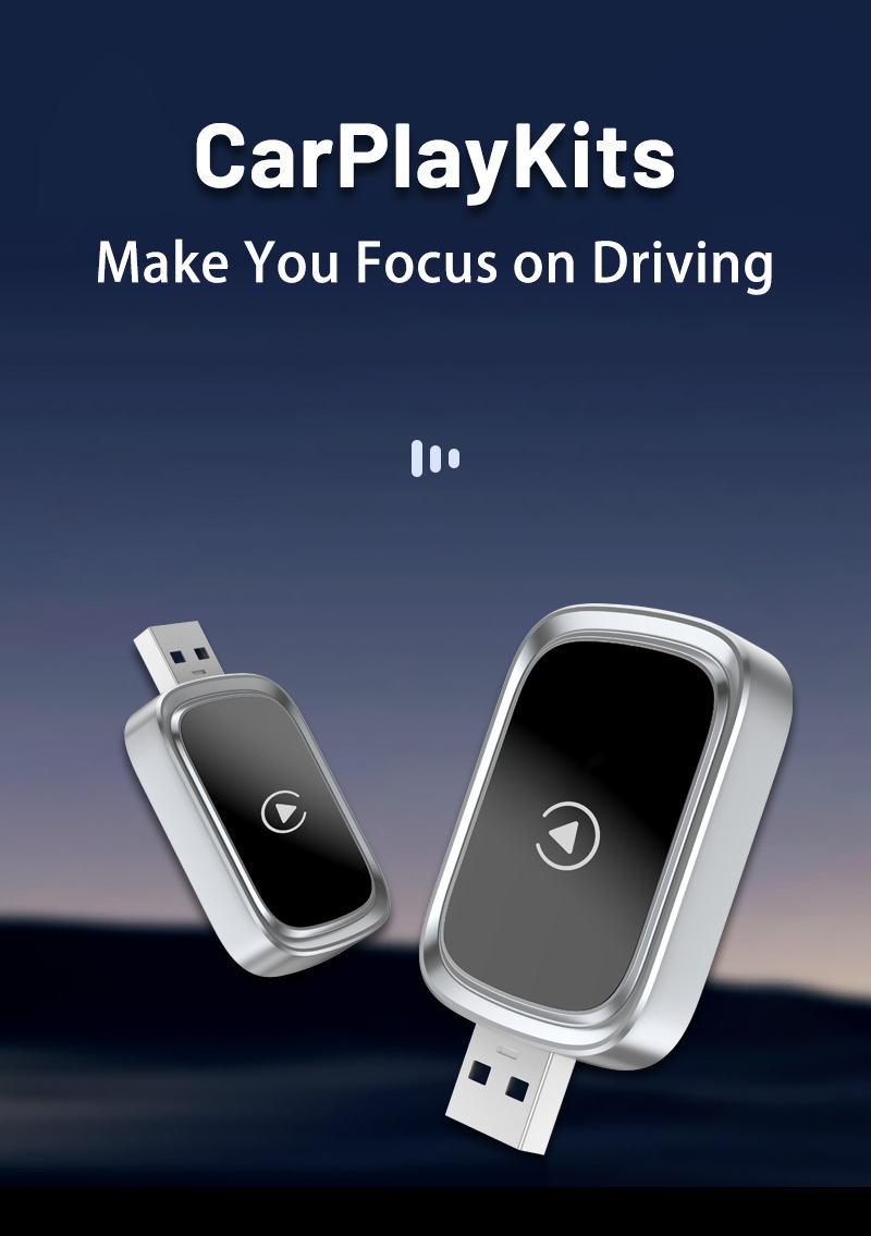 Cross-Border Wireless Carplay Box Upgrade Android Smart Car-Machine Interconnection Module Car Carplay Printed Logo