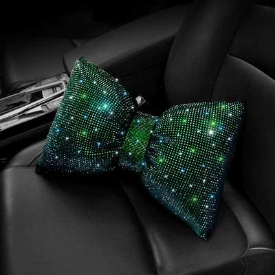 Headrest | full diamond car headrest - green-diamond-gypsophila-simple-waist