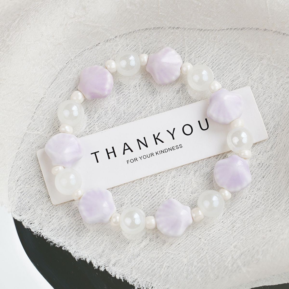 Jingdezhen pulsera de cerámica de verano mujer alta sensación galletas serie de gatos nicho diseño universal pulsera alta sensación