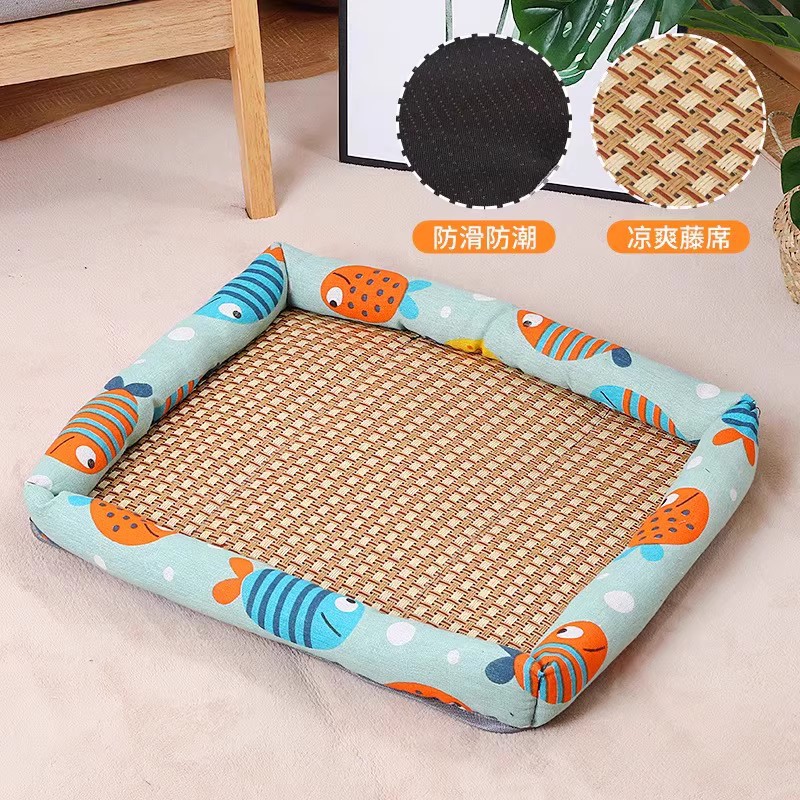 Alfombrilla de verano para mascotas Alfombra de hielo transpirable para perros y gatos Alfombra de hielo transpirable Four Seasons Cazada para perros Cazada para gatos Productos para mascotas