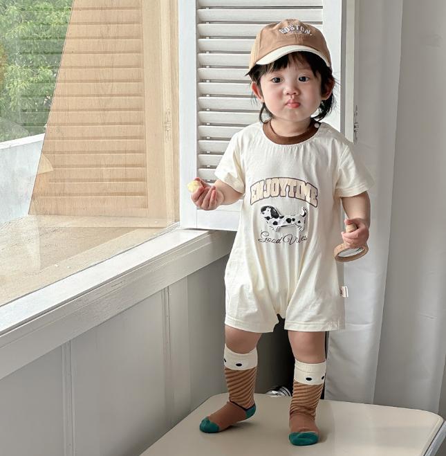 [Liquidación de verano para bebés y niños] mono de bebé verano nuevo traje de bebé ligero y transpirable