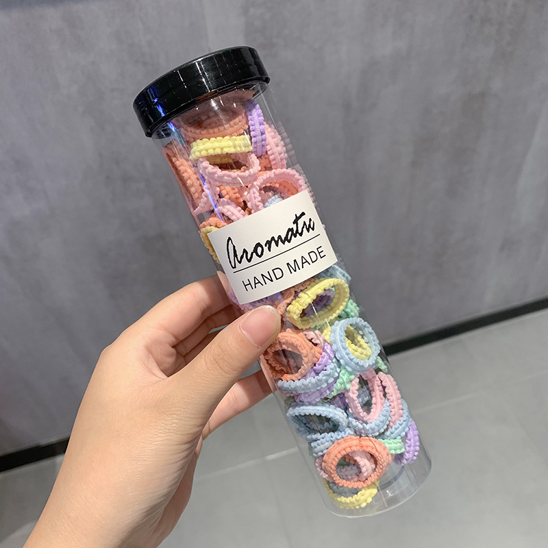 La banda de goma de los niños enlatados no duele el pelo cuerda de pelo del bebé banda de pelo de niña cuerda de pelo de alta elasticidad banda de goma cuerda de pelo de encaje