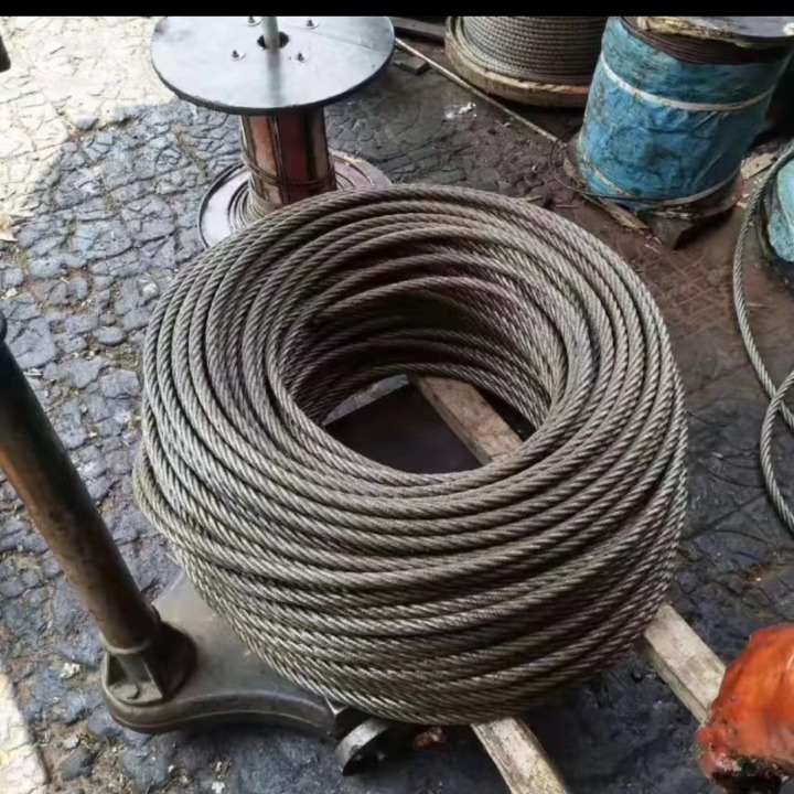 光面涂油性软钢丝绳起重6*37+FC麻芯油丝绳子8/10/12/14/16/18mm