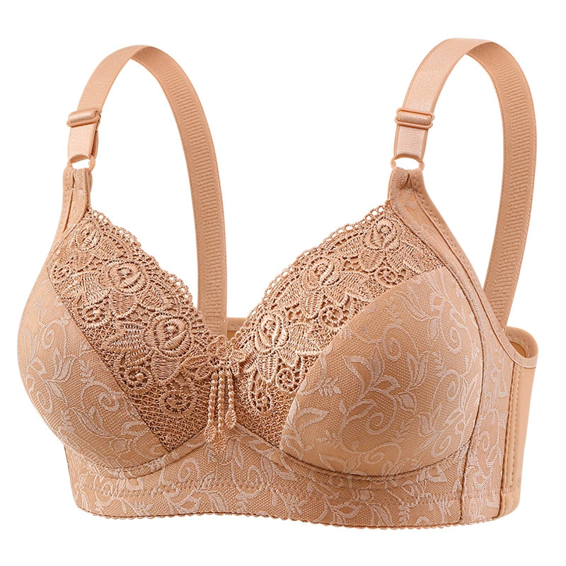 Тонкий регулируемый бюстгальтер большого размера без ободков, пуш-ап, против провисания, с приподниманием груди, красивой спинкой, удобный бюстгальтер для мам среднего возраста.