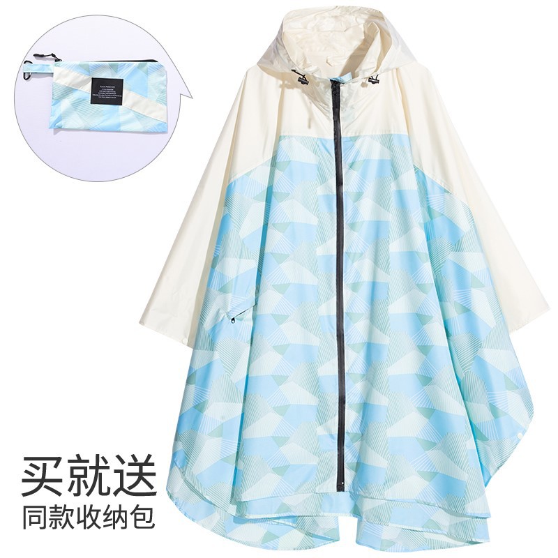 Fabricantes venden japonés Corea del Sur moda Capa delgada hombres y mujeres adultos impermeable poncho mochila ciclismo Amazon comercio exterior image 68
