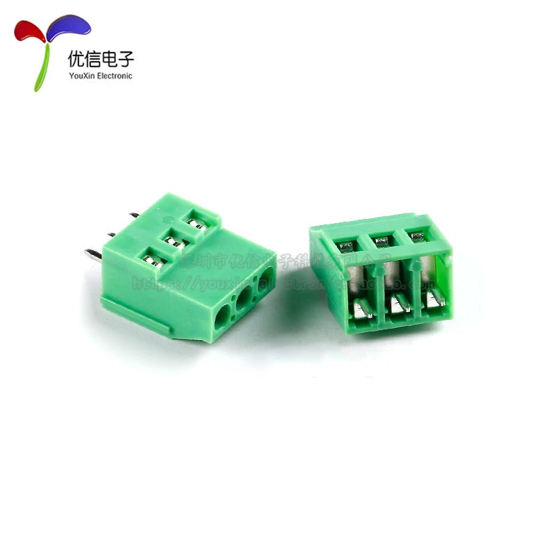 KF129-5.08-2p/3P Прямой ввод 300V/20A 5.08мм точка клемм PCB проводка